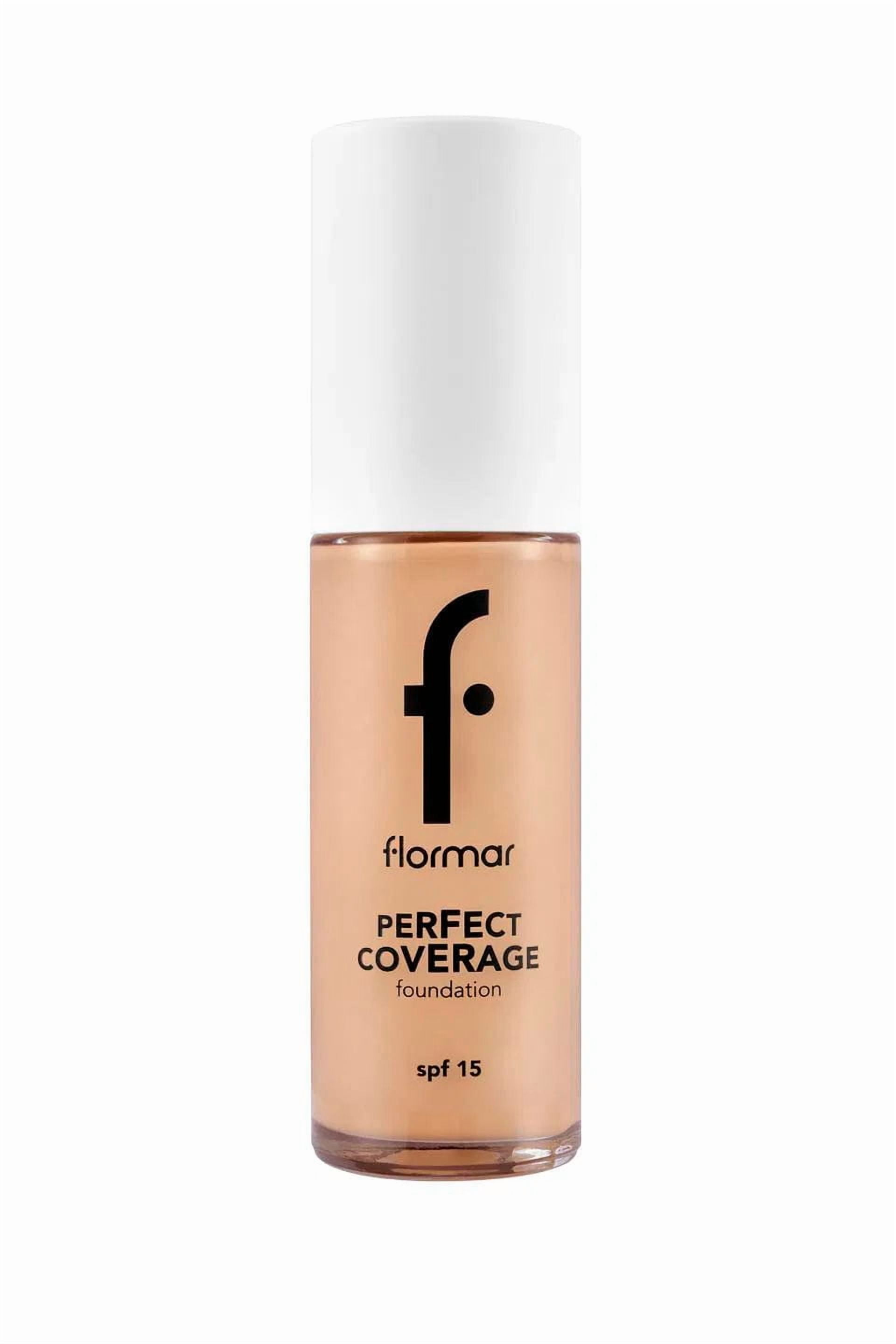 Flormar Perfect Coverage Highly Pigmented & Semi-gloss Finish SPF15 Foundation 30ml - 113 Medium Beige