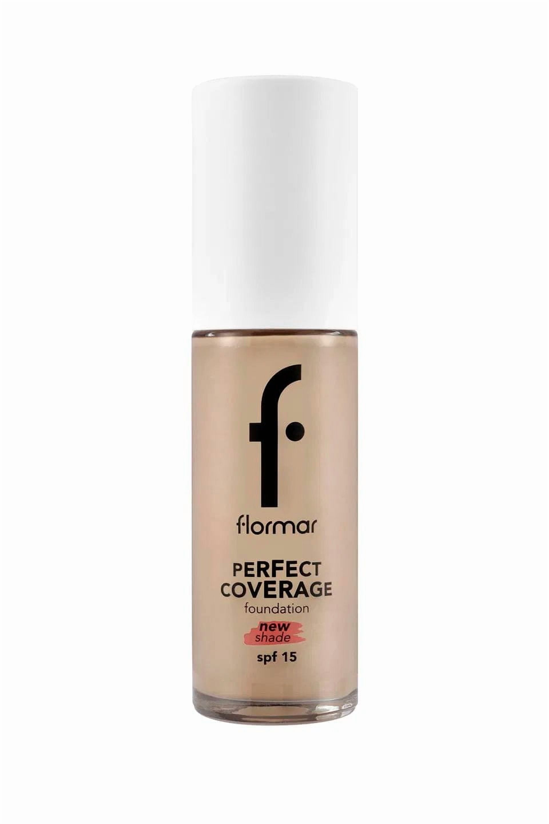 Flormar Perfect Coverage Highly Pigmented & Semi-gloss Finish SPF15 Foundation 30ml - 132 Natural Beige