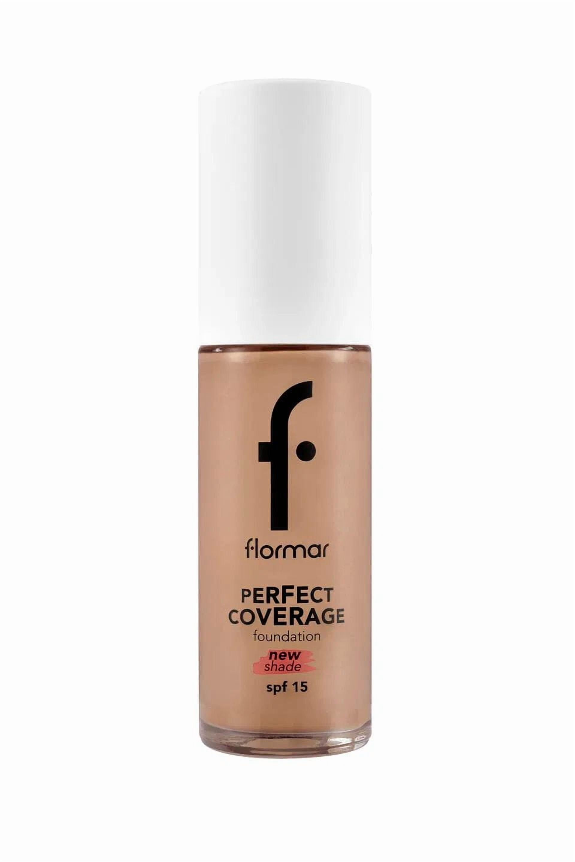 Flormar Perfect Coverage Highly Pigmented & Semi-gloss Finish SPF15 Foundation 30ml - 134 Golden Honey