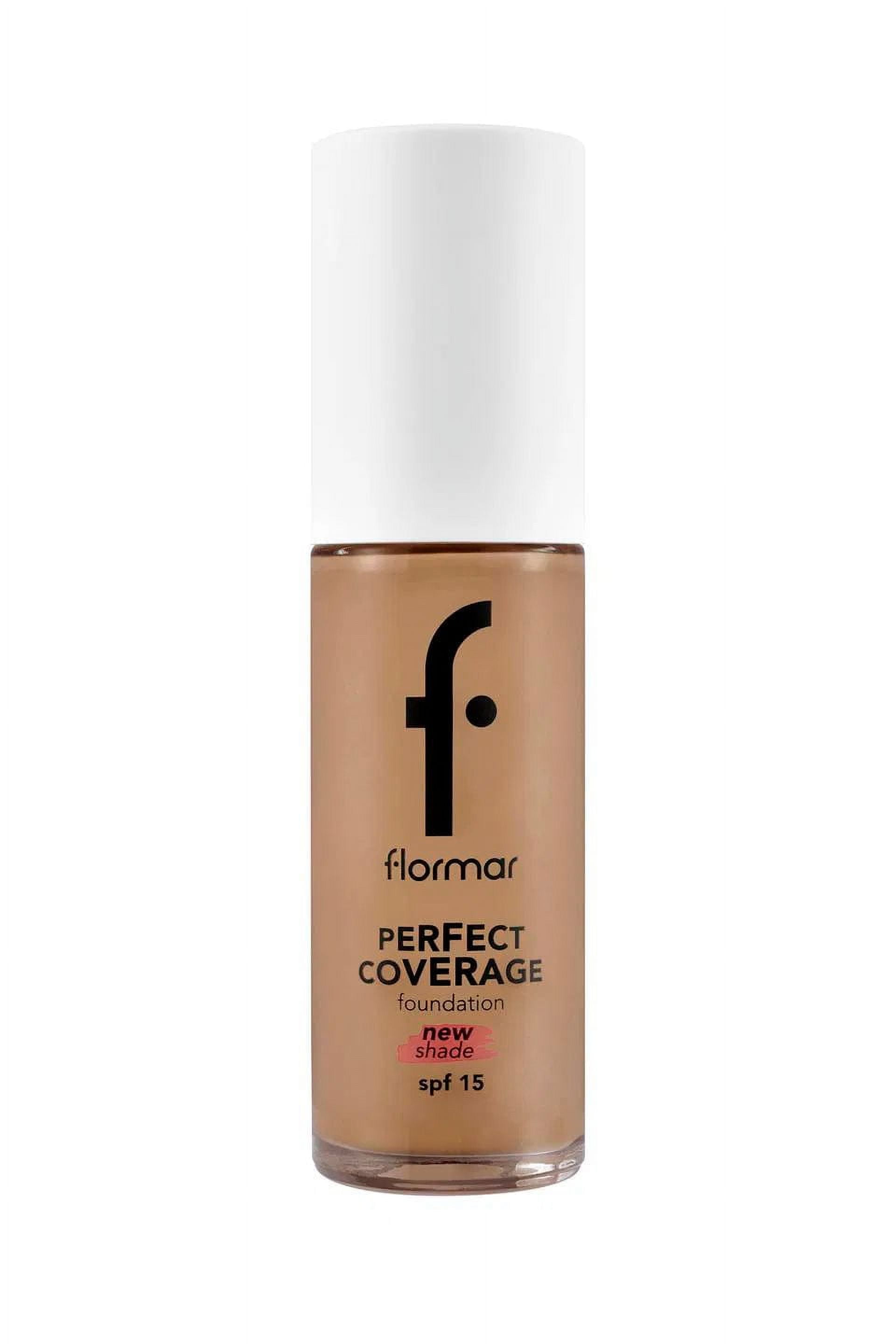 Flormar Perfect Coverage Highly Pigmented & Semi-gloss Finish SPF15 Foundation 30ml - 135 Hazel