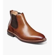 Florsheim Anthem Plain Toe Mens Chelsea Boot, Saddle Tan, 10 W