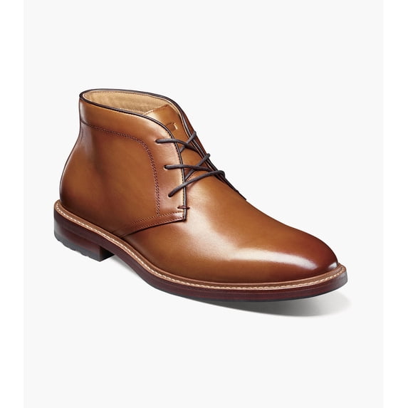 Florsheim Anthem Plain Toe Men's Chukka Boot, Saddle Tan, 10 W