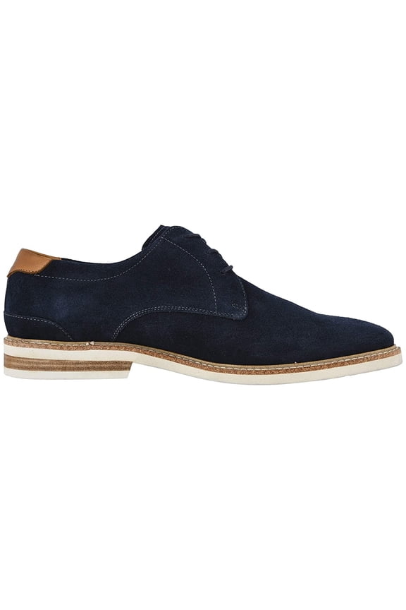 Highland Plain Toe Oxford Navy Suede/White Sole