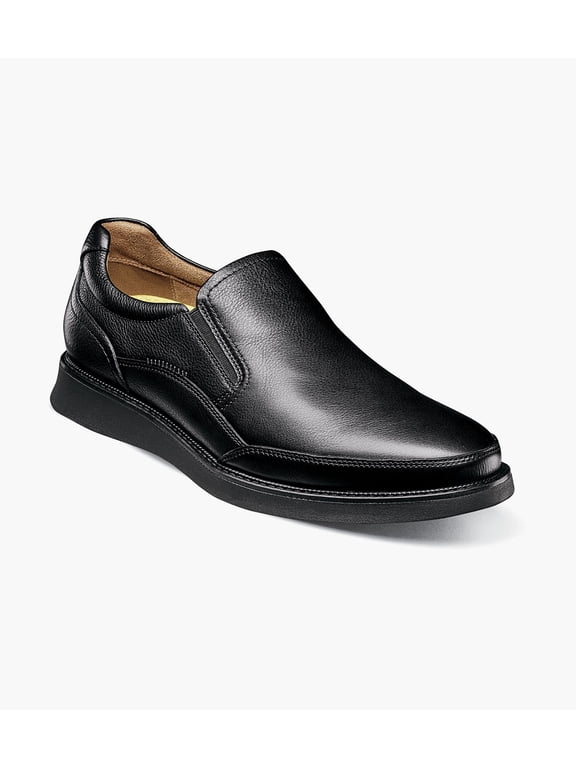 Launch Men's Moc Toe Slip On, Black, 7 W