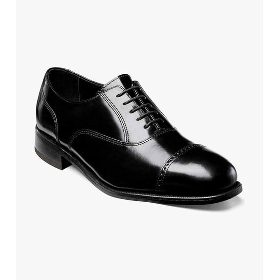 Florsheim Lexington Men's Cap Toe Oxford, Black, 8.5 D