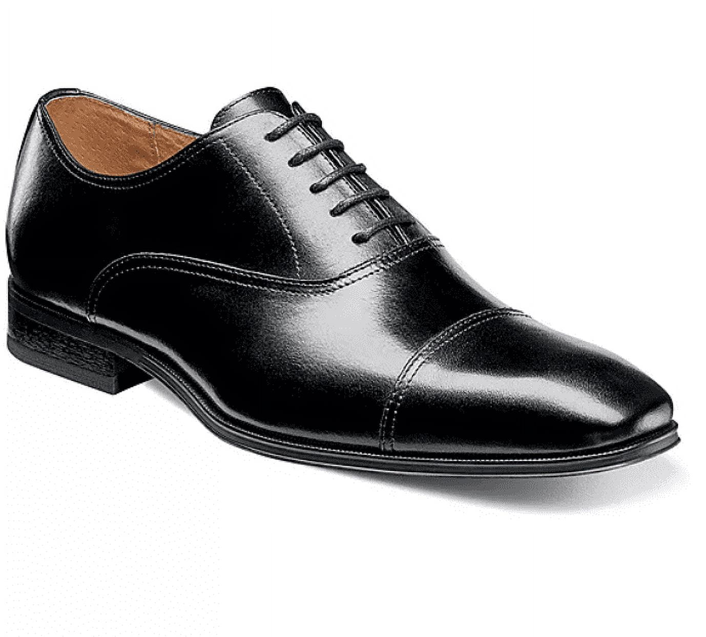 Black and white florsheim shoes best sale