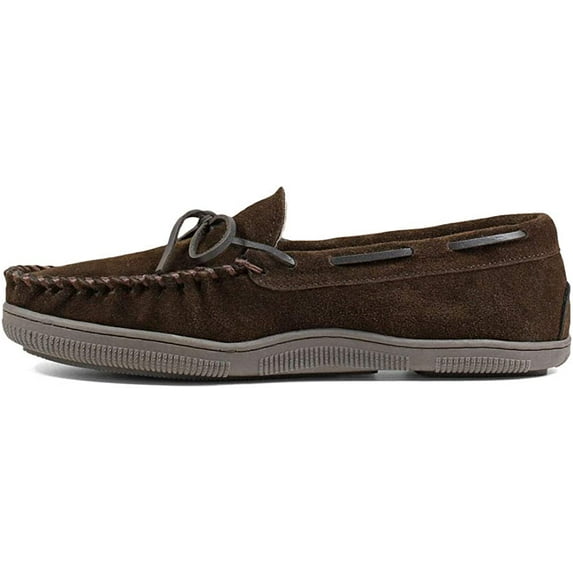 Florsheim Men's, Cozzy Moc Toe Slipper 10 Wide Chocolate