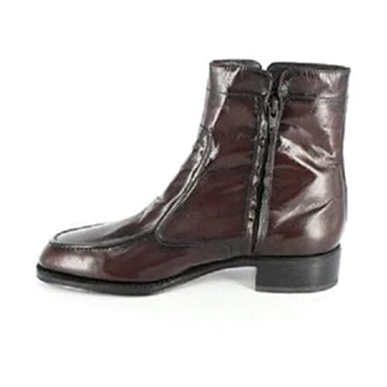 Florsheim Men\'s Black Cherry Chukka Boots Florsheim Essex Black Cherry Leather Side Zip Beatle Boots  main image 2