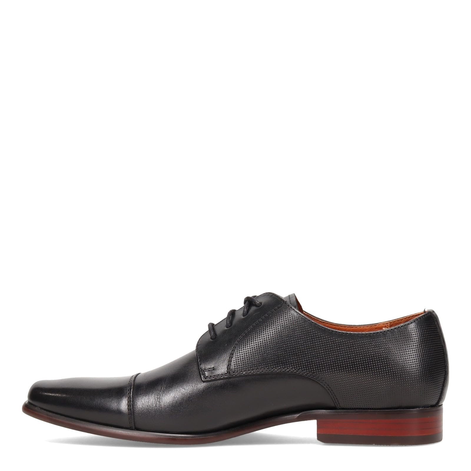 Florsheim Uomo Postino Oxford Pelle Liscia/Perforata - Suola In Gomma Flexsole, Colore Nero, Taglia 12 D US - 3