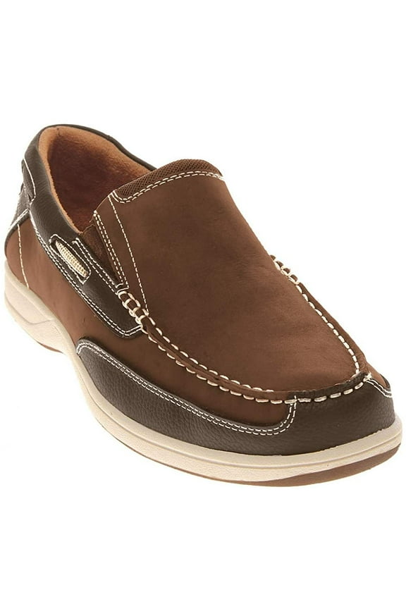 Mens, Lakeside Casual Slip On 13 Brown Nubuck