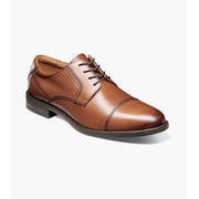 Florsheim Midtown Mens Cap Toe Oxford, Cognac, 12 D