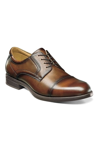 Florsheim Men Montinaro Cap Toe Oxford Dress Shoes Saddle Tan Leather Size 8.5D Florsheim Men Montinaro Cap Toe Oxford Dress Shoes Saddle  main image 4