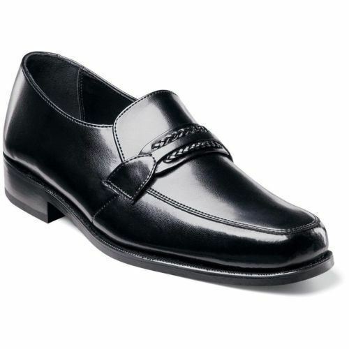 Florsheim Mens Shoes Richfield Moc Toe Loafer Black Leather Slip on 17091-01 new - image 1 of 7
