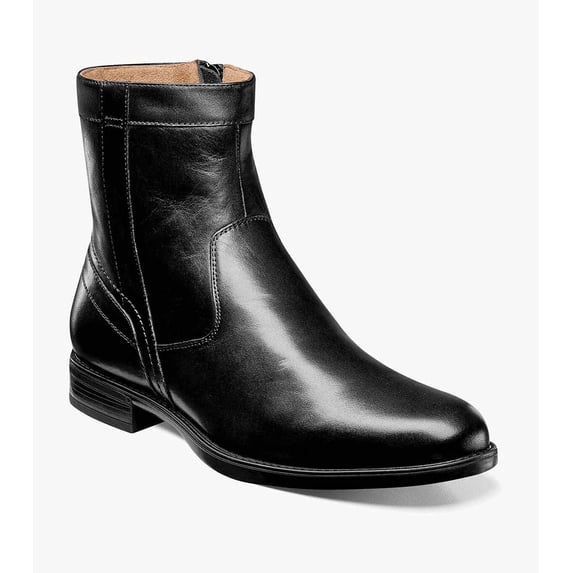 Florsheim Midtown Plain Toe Men's Zipper Boot, Black, 13 3E