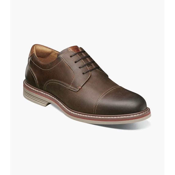Florsheim Norwalk Men's Cap Toe Oxford, Brown CH, 9 M