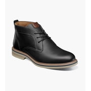 Florsheim Norwalk Plain Toe Men's Chukka Boot, Black Crazy Horse, 8 W