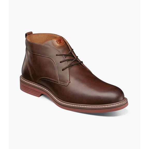 Florsheim Norwalk Plain Toe Men's Chukka Boot, Brown Crazy Horse, 13 M