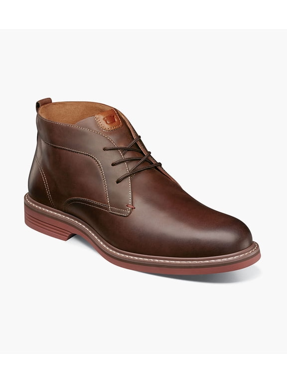 Norwalk Plain Toe Men's Chukka Boot, Brown Crazy Horse, 9.5 W