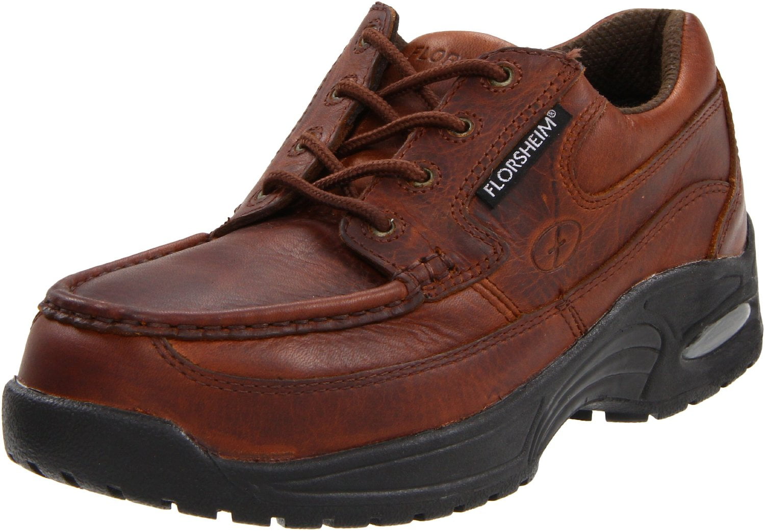 Florsheim Work Polaris Men's Oxford Shoe - Brown, Safety Toe, Slip Resistant, Medium Width - View #8