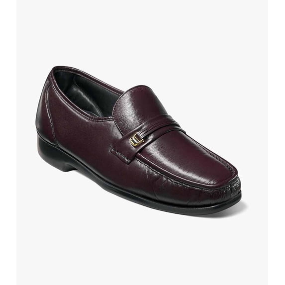 Florsheim Riva Men's Moc Toe Bit Loafer, Burgundy, 8.5 3E