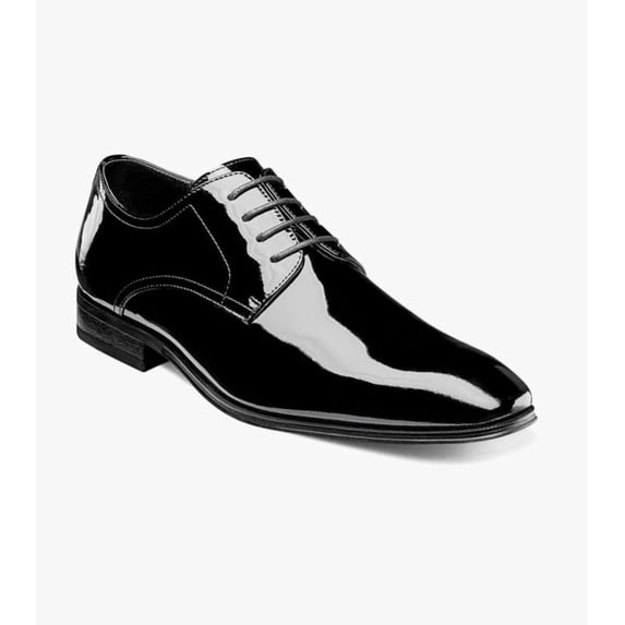 Florsheim Tux Men's Plain Toe Oxford, Black Patent, 15 D