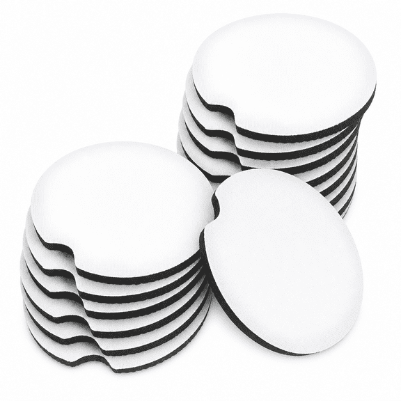Florvian 2026 New 20 Pcs Coasters Gifts Sublimation Blanks Ceramic for Diy Heat Transfer Drinks Crafts Coffee Table Decor for Home,Kitchen,Office,Parties,Gifts,Personalizing