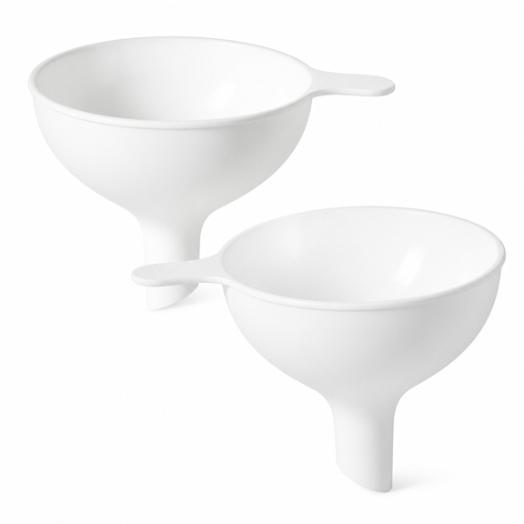 Florvian 2Pcs Kitchen Funnel Tools Multi-function Oil Funnels Plastic Tunnels Liquid Funnels Home Funnels