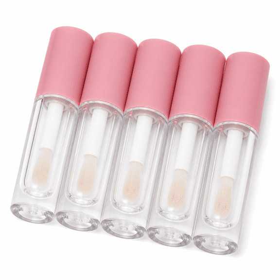 Florvian 5pcs Empty Lip Gloss Tube with Wand Lip Gloss Containers Lip Balm Lip Oil Bottles 6ml
