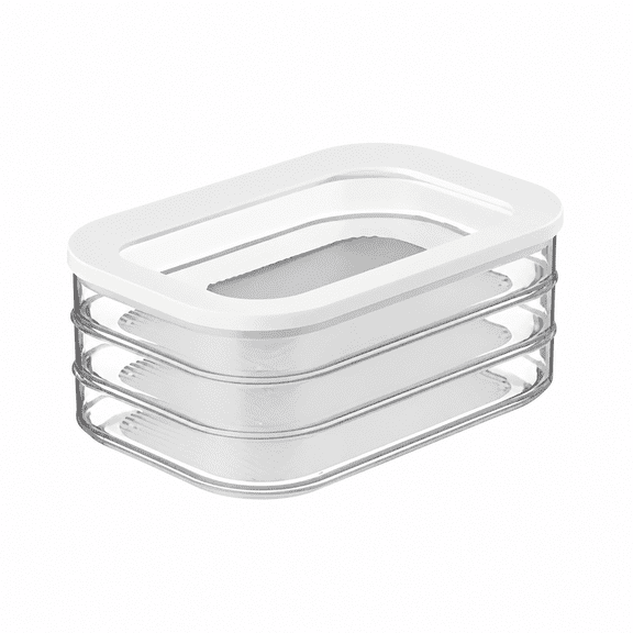 Florvian Deli Meat Container for Fridge,Stackable Food Boxes with Lid,Cold Cuts & Lunch Meat organizer,Meal Prep Containers for Cheese,Bpa-Free 3 Layers