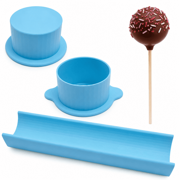 Florvian Deluxe Circle Cake Pop Mold Set with 9in TrayEasy Cake Pop Circle Maker for Perfect Treats - Cake Pop Cutter,Cake Pop Kit,Baking Molds For Desserts