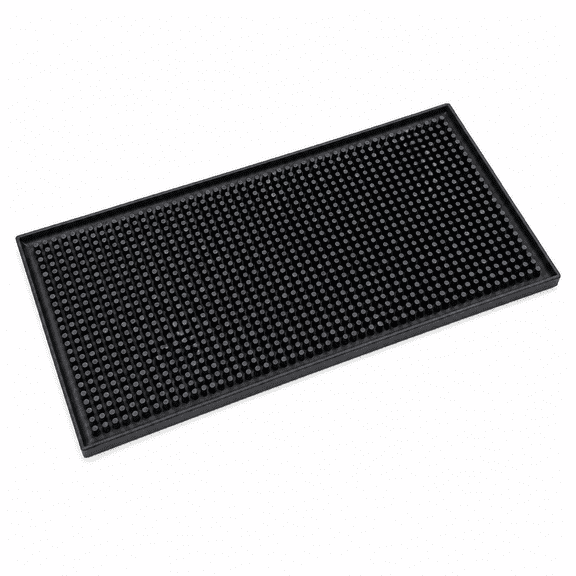 Florvian Rubber Bar Service Mat Square Dish Runner for Bartender Bar Mats