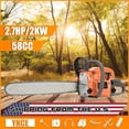 thumbnail image 1 of Floseru 2-Cycle 20-Inch Gas Chainsaw | 58cc Cordless Chain Saw for Wood Cutting, Tree Trimming, Farm & Home Garden Use | Automatic Oiler & Quick Start Engine, 1 of 9