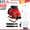 thumbnail image 1 of Floseru 2 Stroke High Power Gas Backpack Leaf Blower 4.8 HP - 80CC Engine, 900 CFM , Adjustable Speed, Ergonomic Design for Effortless Leaves, Snow, and Debris Cleanup, 1 of 8
