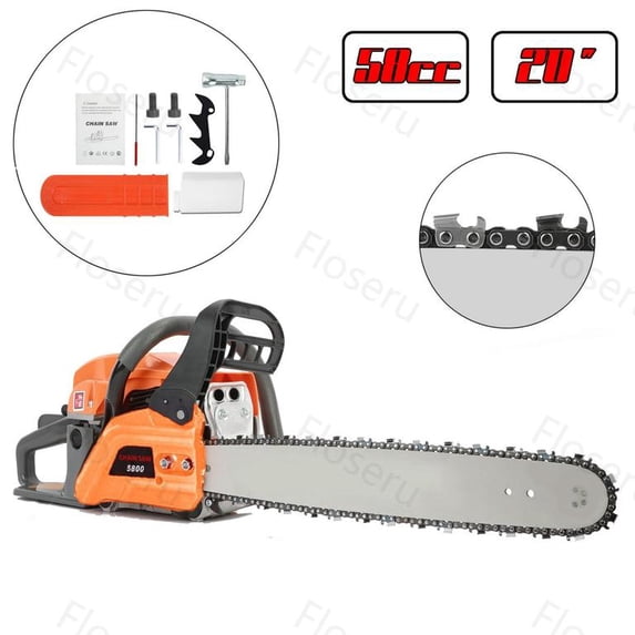 Floseru 20 in. 58cc 2-Cycle Gas Chainsaw