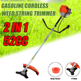 thumbnail image 1 of Floseru 2026 New Gas Weed Trimmer, 2 in 1 Cordless Lawn Mower,2-Stroke Gas Hedge Trimmer,52CC Weed Trimmer, Multi-Functional Trimming Tool for Outdoor Grass and Garden Bush, 1 of 9