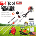 thumbnail image 1 of Floseru 2026 New Gas Weed Wacker, 52cc 5-in-1 Gas Weed Eater, String Trimmer, Hedge Trimmer, Pole Chainsaw with Extension Pole,Brush Cutter, Multi Functional Trimming Tools for Home Yard Garden, 1 of 12