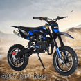 thumbnail image 1 of Floseru 49CC 2-Stroke Kids Dirt Bike, Motorcycle Gas Powered Off-Road Tires Shock Absorption Springs Soft Seat Cushion Pocket Motorbike with Front Rear Disc Brakes, 1 of 10