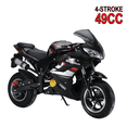 thumbnail image 1 of Floseru 49CC Kids Motorcycle,4-Stroke Gas Dirt Bike,Pocket Rocket Motorbike with Front Rear Disc Brakes and Dual Headlights,Gas Powered Pocket Bike,Racing Max Speed 40KM/H, 1 of 9