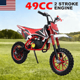 thumbnail image 1 of Floseru 49CC Mini Dirt Bike For Children, 2-Stroke Gas Assisted Motorcycle with Front and Rear Disc Brakes Shock Absorbing Pocket Motorcycle 25 Mph Load 220 LBS, 1 of 9