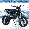 thumbnail image 1 of Floseru 49cc 2-Stroke Gas Dirt Bike Motorcycle,Kids Mini Motocross,Children Pocket Pit Motorbike,Off Road Motorcycle Shock Absorption Springs Soft Seat Cushion,Speeds Up to 40KM/H, 1 of 10