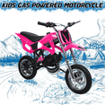 thumbnail image 1 of Floseru 49cc 2-Stroke Kids Dirt Bike Kids Motorcycle,Upgrade Gas Dirt Bike Mini Dirt Bikes,Pocket Gas Motorbike Off Road Gas Power Mini Pocket Motorbike with Front Rear Disc Brakes,Max Speed 40KM/H, 1 of 9
