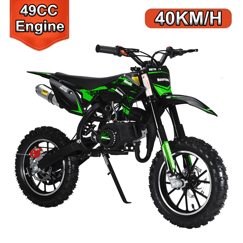 Floseru 49cc 2-Stroke Pocket Rocket Motorcycle, Gas Pocket Motorbike with Front Rear Disc Brakes, 1.8L Gas Tank,220 lbs Load Capacity Mini Pocket Bikes s,Mini Motorcycle