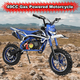 thumbnail image 1 of Floseru 49cc Kids Dirt Bike, 2-Stroke Dirt Bike for Kids,Gas Power Motocross, Off Road Mini Motorcycle, Gas Bike Load 220LBS Springs Soft Seat Cushion Pocket Motorbike with Front Rear Disc Brakes, 1 of 9
