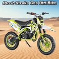 thumbnail image 1 of Floseru 49cc Kids Dirt Bike, Gas Power 2 Stroke Dirt Bike Off Road Mini Motorcycle, Mini Dirt Bike for Kids, Pull Start Pit Bike, Speeds Up to 20 MPH for Uphill & Off-Road, 1 of 8