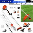 thumbnail image 1 of Floseru Gas Weed Wacker, 52CC 2-Stroke Weed Eater Gas Powered, 5 in 1 Multi-Functional Gas Hedge Trimmer Chainsaw String Trimmer for Gardening, 1 of 13