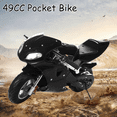 thumbnail image 1 of Floseru 50cc Dirt Bike, 2-Stroke Kids Motorcycle, 30KM/H Gas Powered Road Racer, Dual Headlights Hydraulic Disc Brakes, Street/Backyard Motor Bike for Ages 8-14, 1 of 8