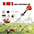 thumbnail image 1 of Floseru 52cc 2 Stroke Gas Weed Wacker, Multi-Functional Gas Powered Brush Cutter, 5 in 1 Tool Weed Wackers, Cordless Hedge Trimmer, Gas Weed Wacker Yard Care Tools, Lightweight Weed Eater, 1 of 9