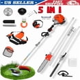 thumbnail image 1 of Floseru 52cc Gas Weed Eater,Gas String Trimmer,5 in 1 Cordless Hedge Trimmer[2 Stroke],Multi Garden Tools Brush Cutter, Weed Wacker, Pole Saw with Extension Pole, String Trimmer for Yard Lawn, 1 of 10