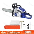 thumbnail image 1 of Floseru 58CC Gas Chainsaw, 20 Inch Power Chain Saw, 2-Cycle Handed Petrol Chainsaws Gasoline Chainsaws Garden Tool for Cutting Trees, Wood, Outdoor Home Garden and Farm Use, 1 of 10