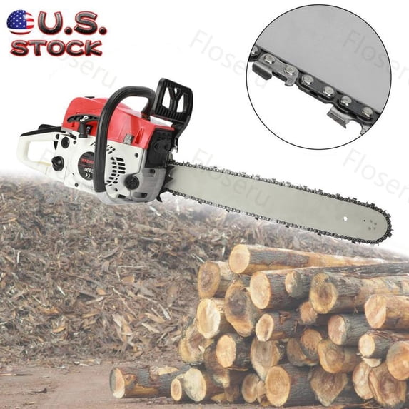Floseru 58CC Gas Chainsaw with 20-Inch Bar and Chain – Powerful 3.2HP Engine, Chain Saw for Tree Trimming, Firewood Cutting & Yard Maintenance